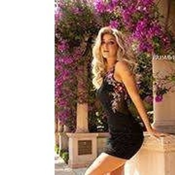 Primavera Couture Dresses & Skirts - Primavera Couture NEW Black Floral Sequin Beaded Mini Dress SZ 2 Formal Glam